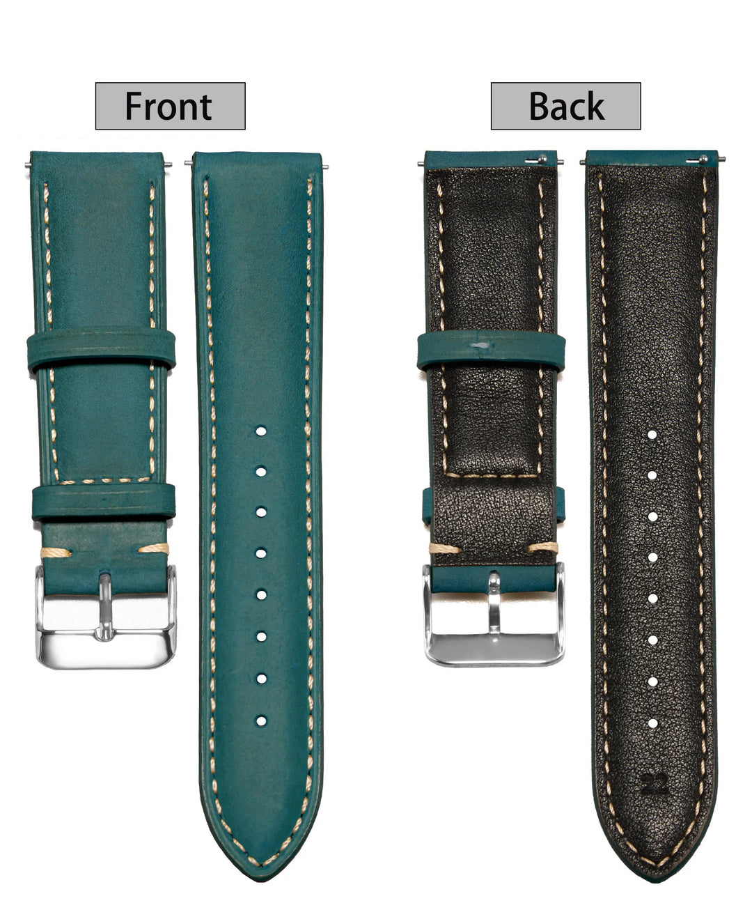 Wax Vintage Leather Watch Strap 14–24mm
