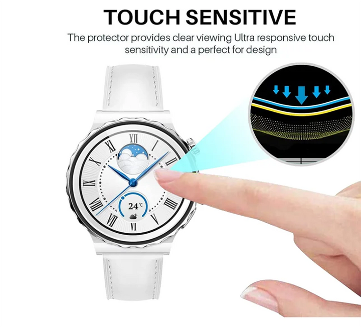 3D Curved Protective Film for Huawei Watch GT 2/3/GT3 Pro – 42/46mm (Not Glass)