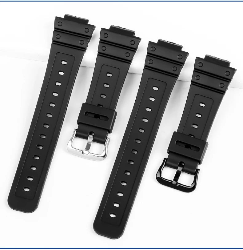 Anti-Allergy Resin Watch Strap with Stainless Steel Buckle for Casio G-Shock DW & GW Serie
