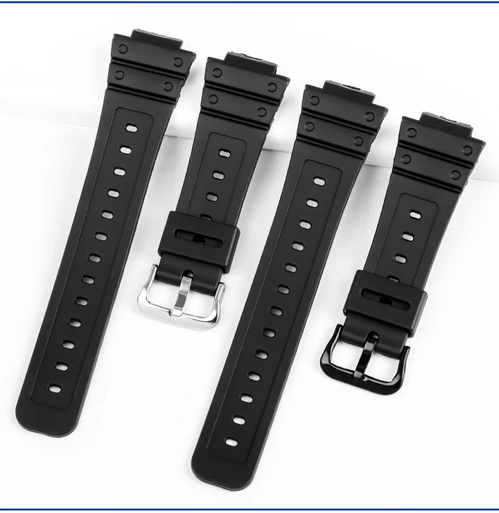Anti-Allergy Resin Watch Strap with Stainless Steel Buckle for Casio G-Shock DW & GW Serie