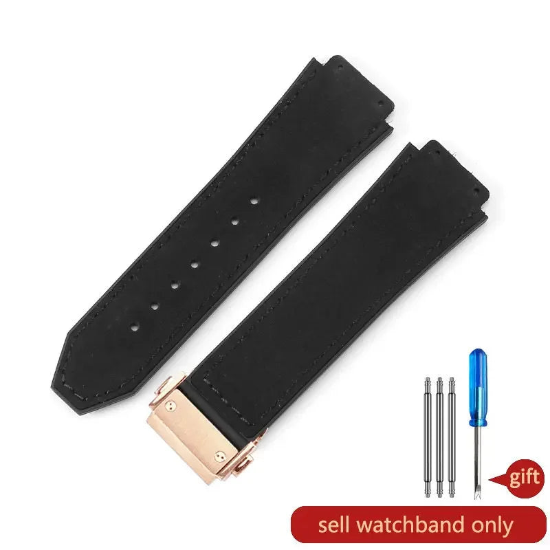 Hublot Big Bang Yuki Leather Watch Strap – Waterproof Suede, Durable
