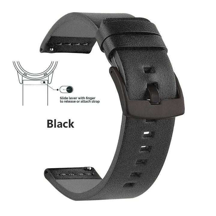 New Genuine Leather Quick Release Watch Band 18–24mm (Vintage Handmade)