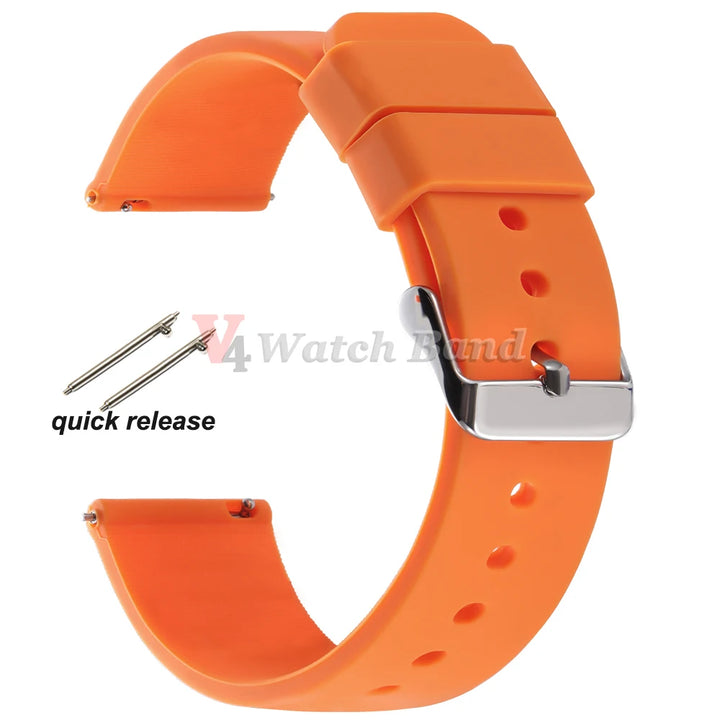 Silicone Watch Band Rubber Wrist Straps 18mm 20mm 22mm 24mm Watch Strap for Galaxy Replace Bands for Oris for Seiko for Citizen