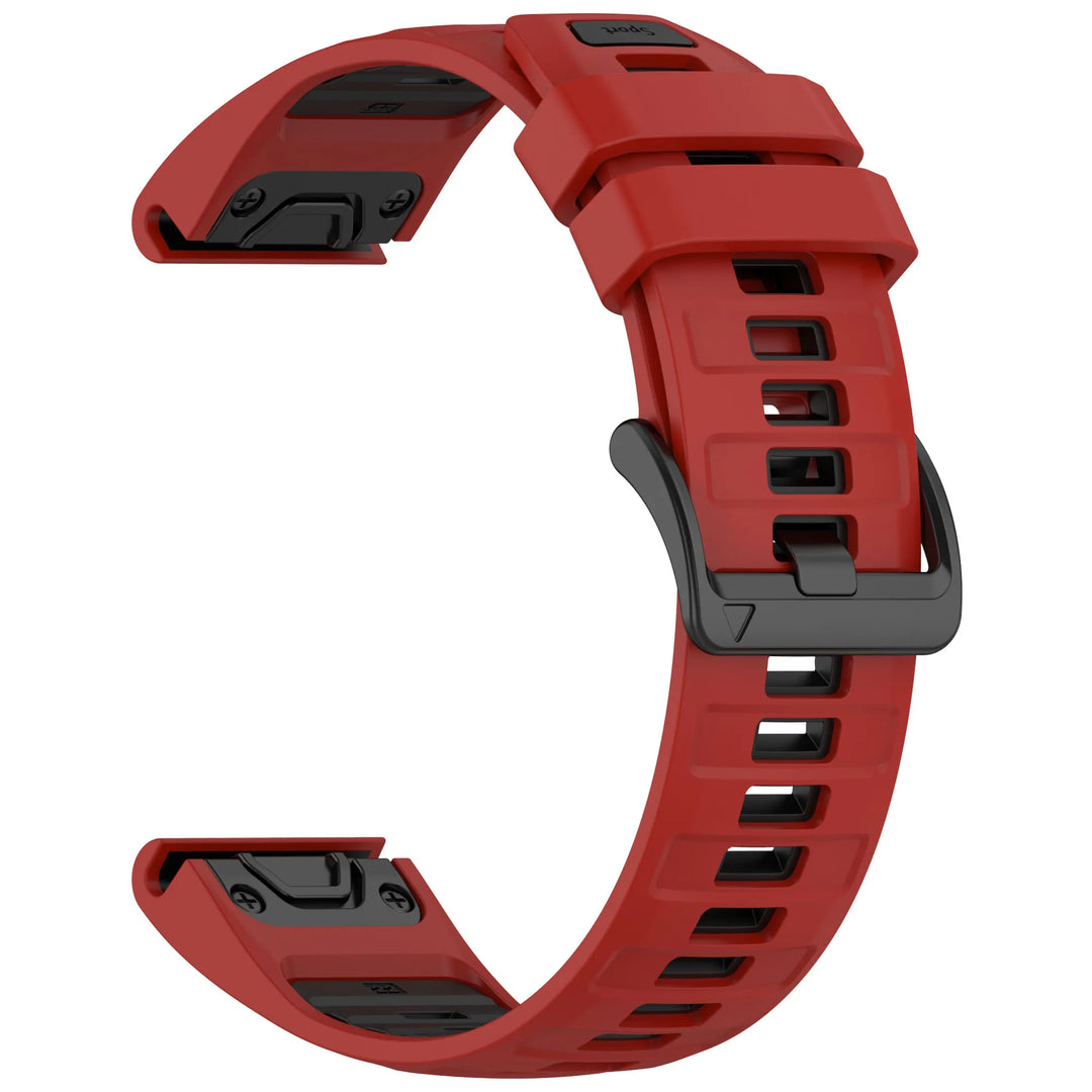EasyFit Silicone Watch Strap 20/22/26mm for Garmin Fenix 5–8 Series