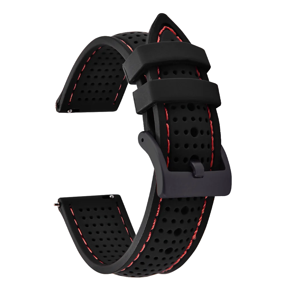 NATOBELT Soft Porous Rubber Watch Strap – Quick Release (18-22mm)