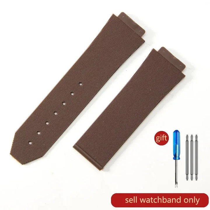 Silicone Rubber Watch Strap for Hublot (26×19mm, 24×17mm)