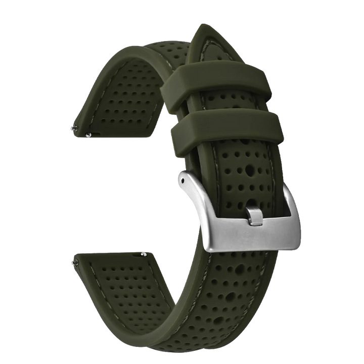 NATOBELT Soft Porous Rubber Watch Strap – Quick Release (18-22mm)