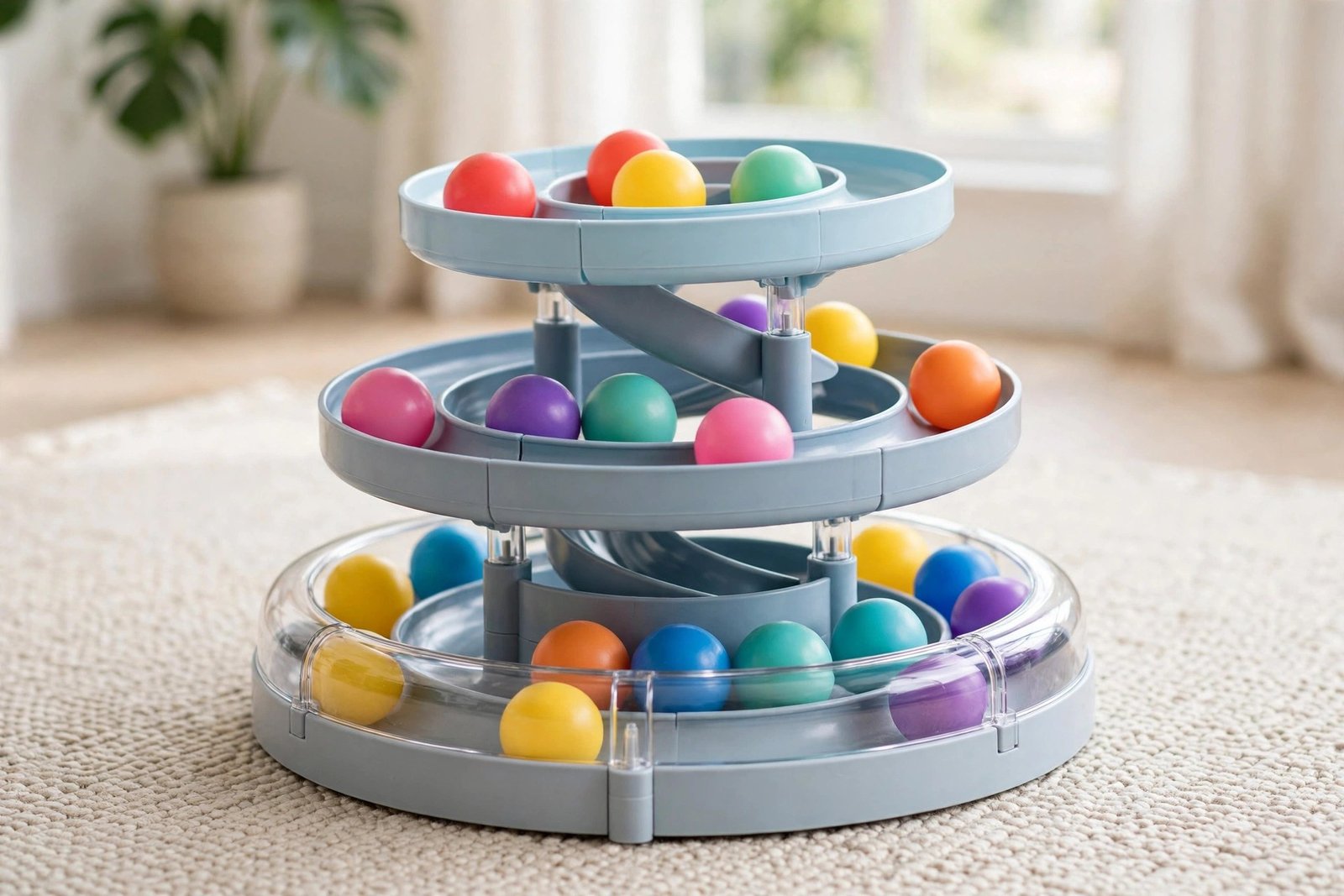 Catstages Tower of Tracks 3-tier ball track cat toy