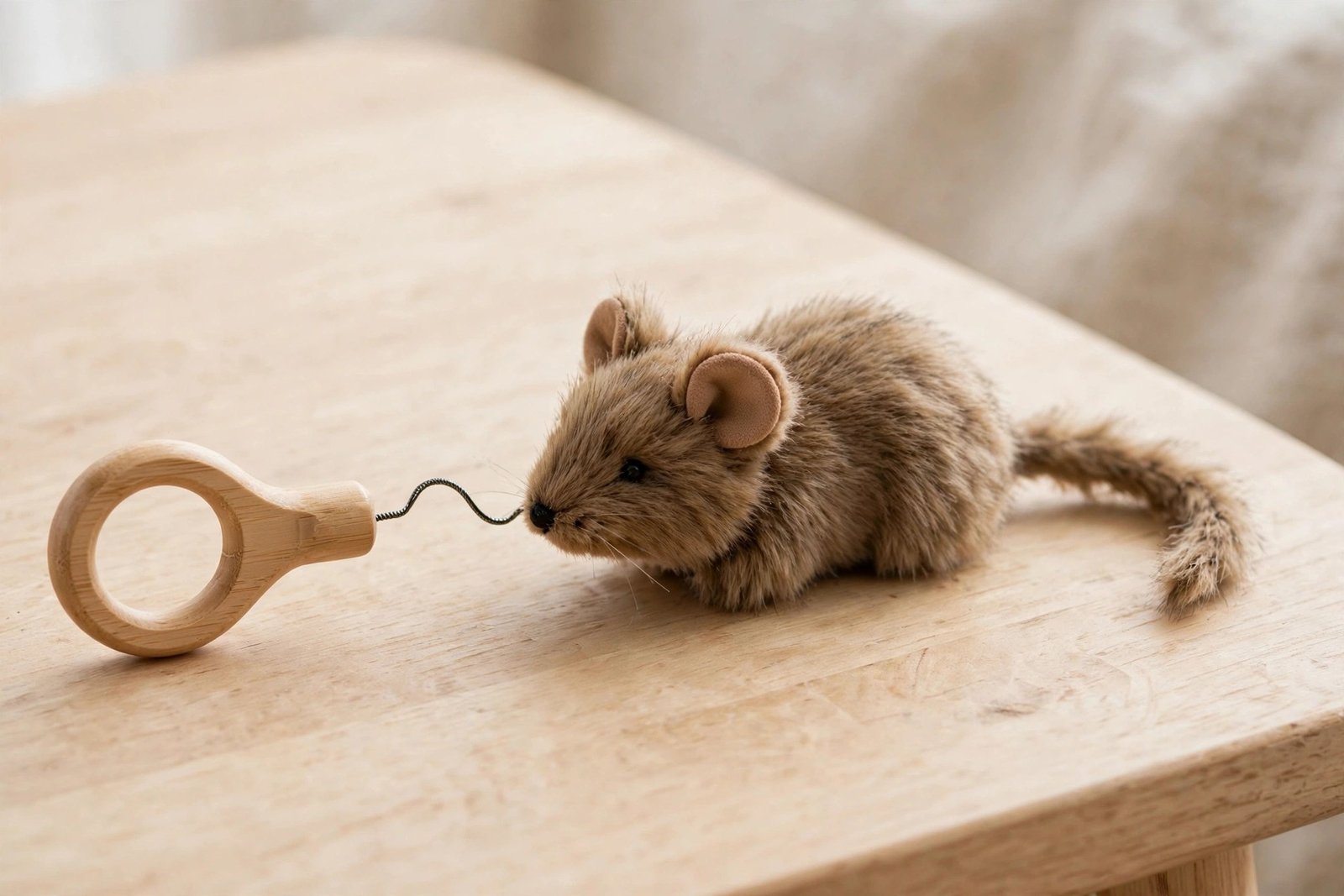 SmartyKat Bouncy Mouse finger teaser cat toy