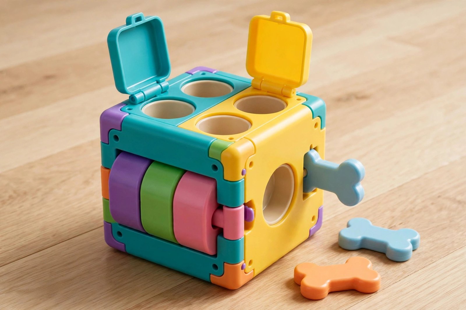 Catstages Kitty Cube puzzle feeder toy