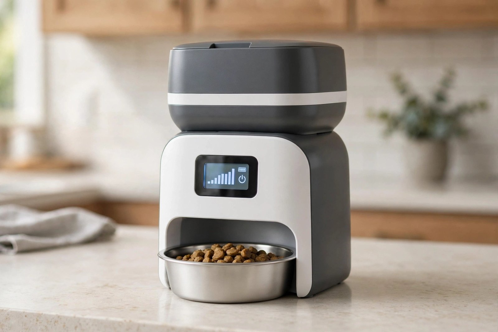 IMIPAW automatic cat feeder with LCD screen