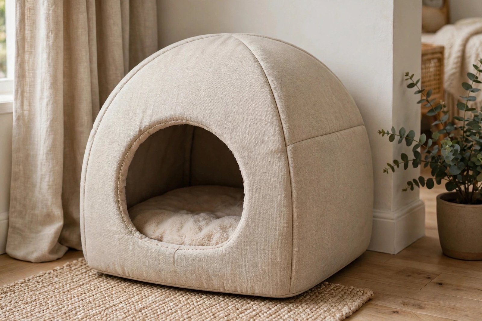 K&H self-warming hut cat bed