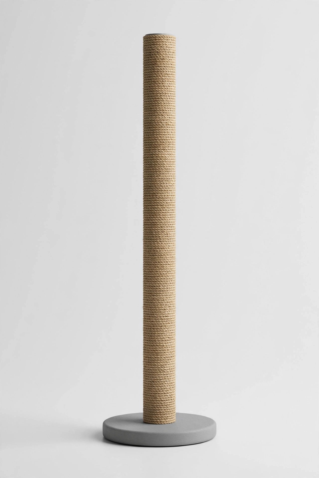 DOPZER 31.5-inch tall grey sisal cat scratching post with compact base