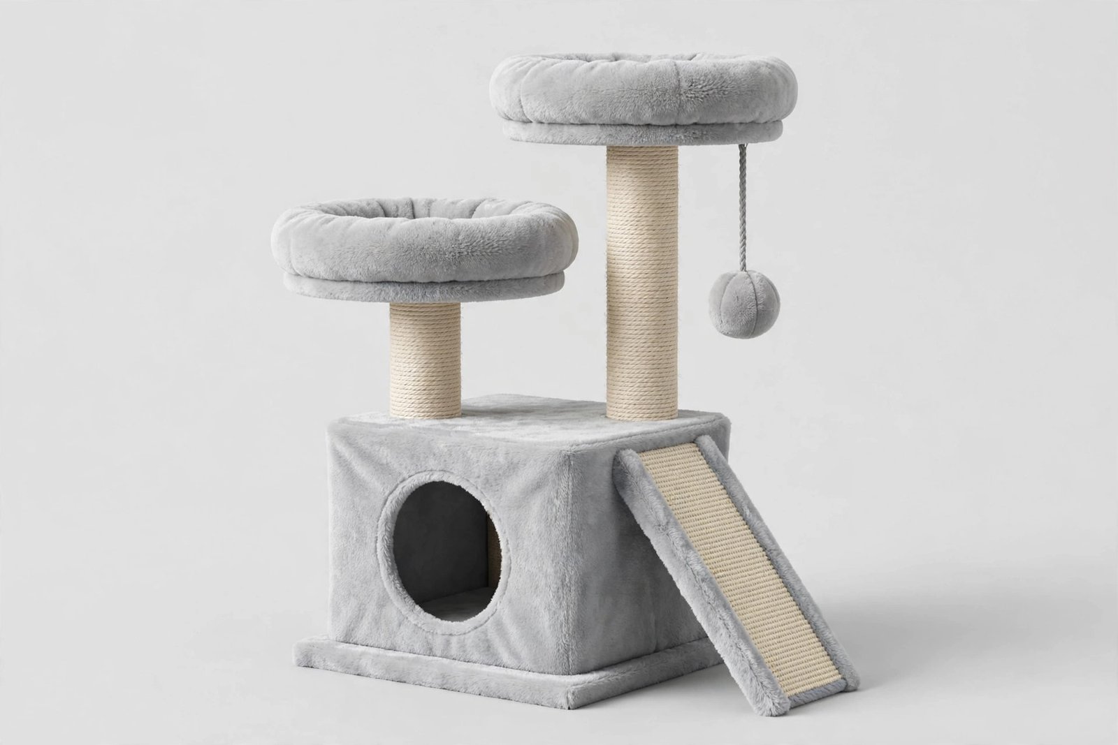 FEANDREA 33.8-inch cat tower condo with sisal posts