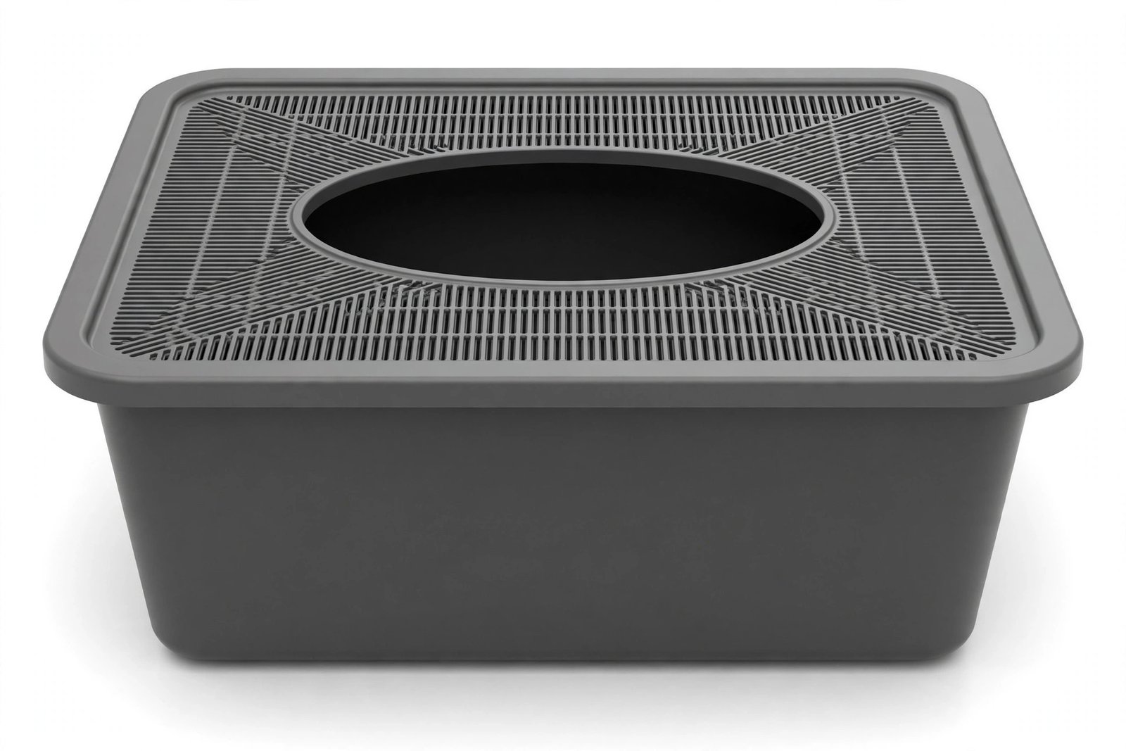 Frisco extra-large top-entry cat litter box with textured lid