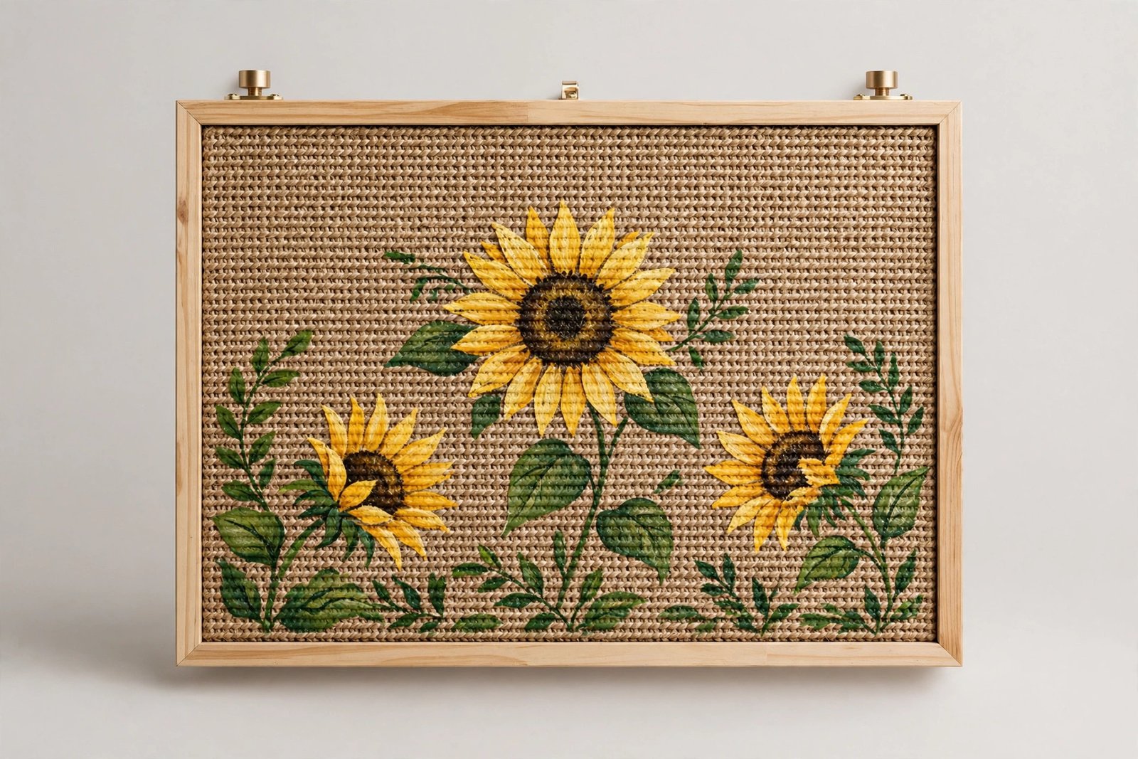 Happy and Polly sunflower artistic wall cat scratcher