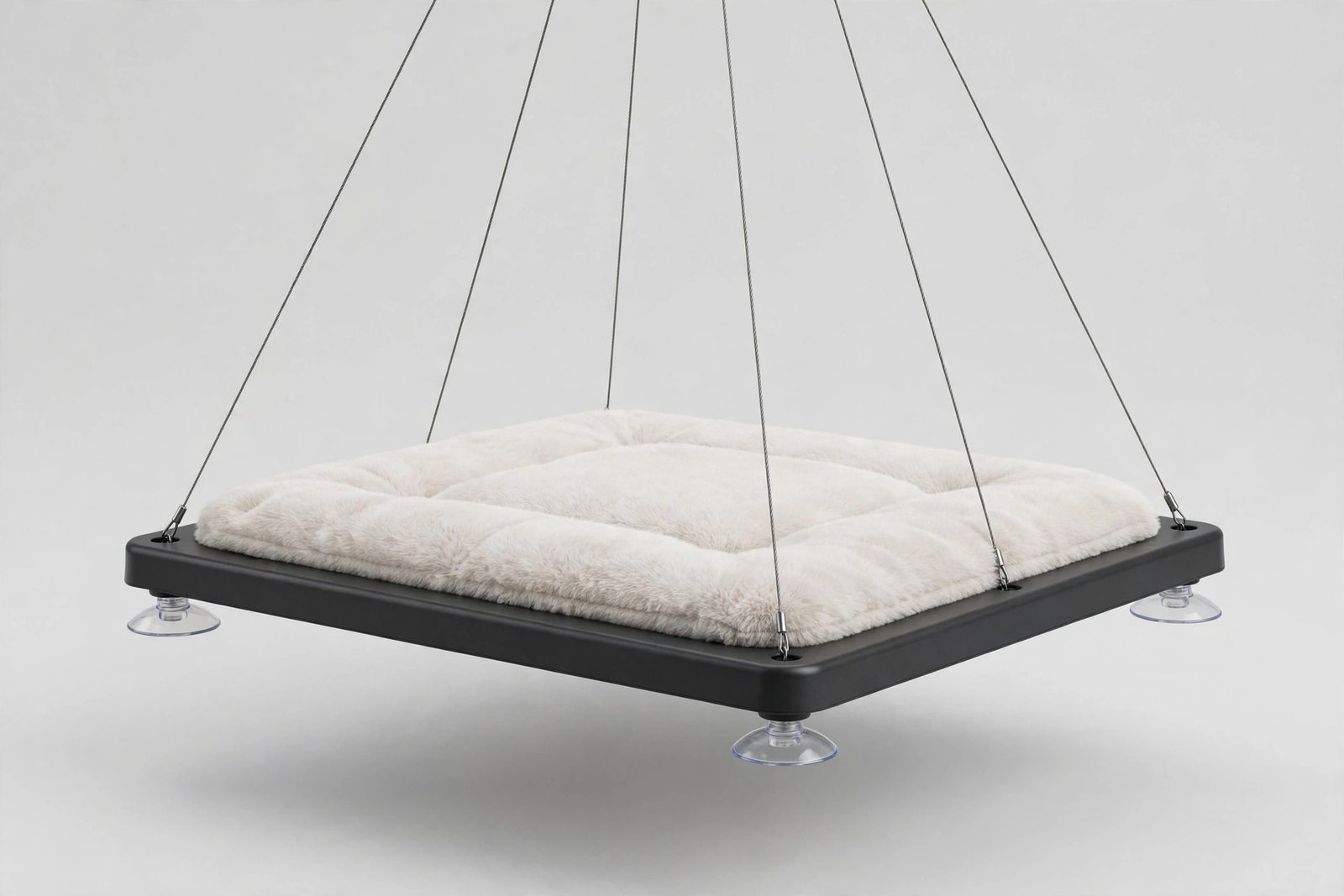 Pawbee cat window perch with steel suspension wires