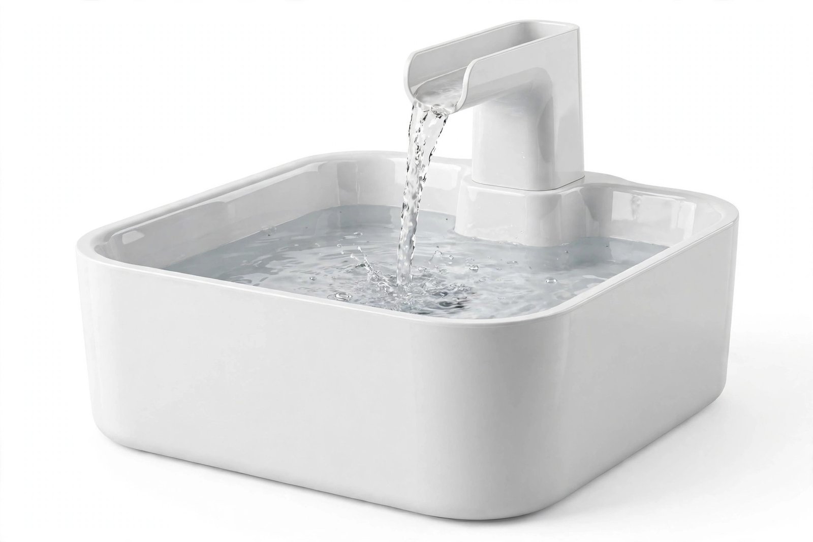 PetSafe Drinkwell 1-gallon pet fountain with falling water stream