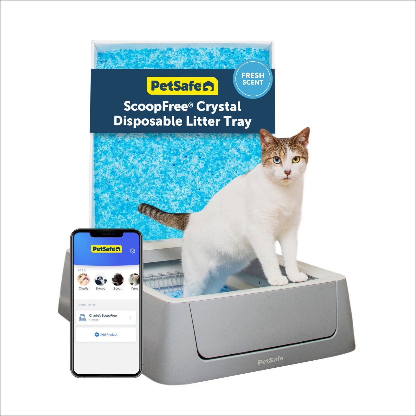 PetSafe ScoopFree Crystal Smart self-cleaning litter box
