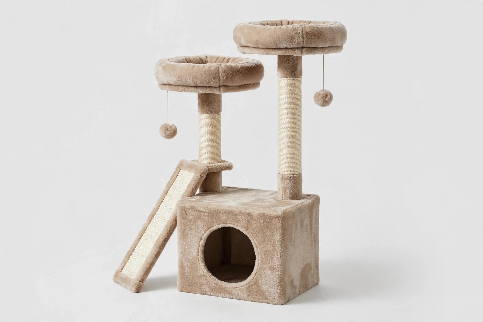 SONGMICS HOME 45.3-inch compact cat tree condo