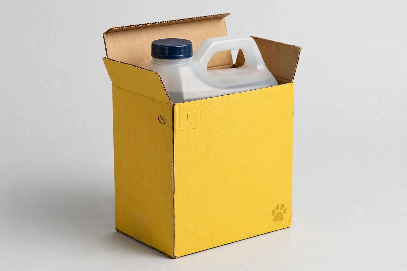Tidy Cats Free and Clean unscented clumping clay cat litter box on a neutral studio background