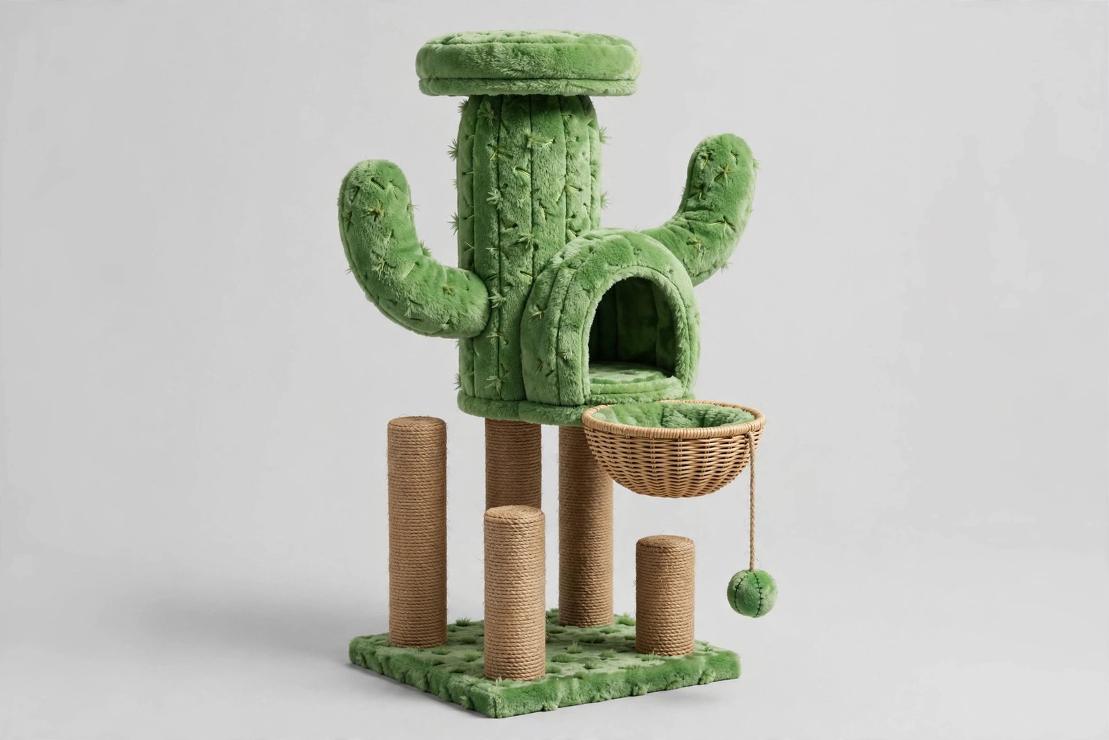 Topeakmart cactus cat tree with condo, 42 inches