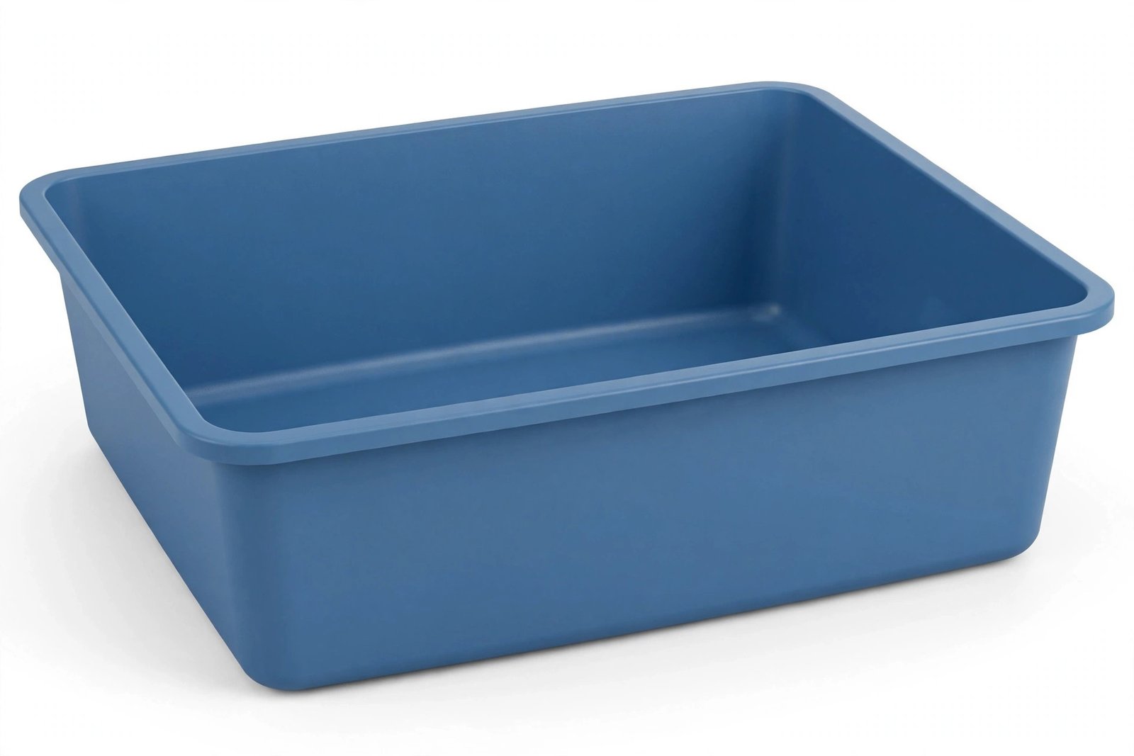 Van Ness giant high-sided open cat litter pan in blue