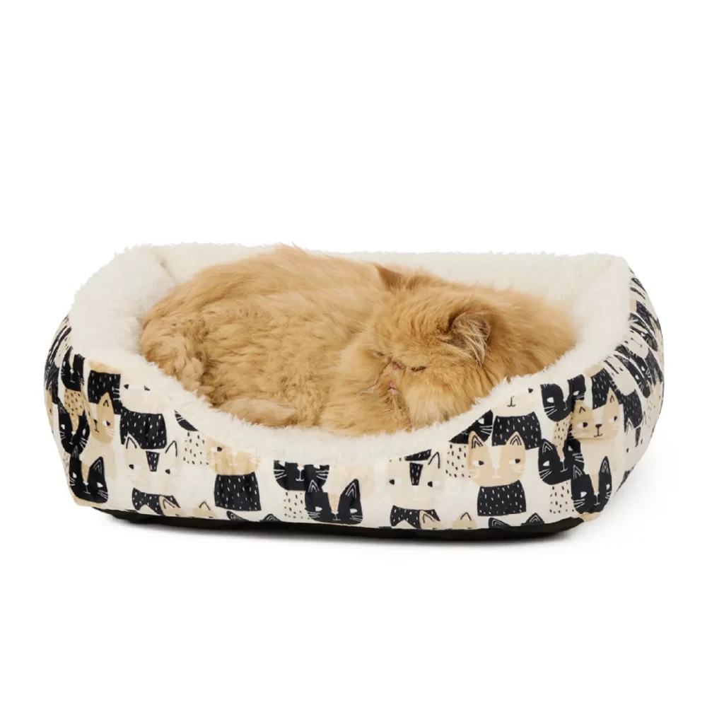 Whisker City Cat Face Cuddler Bed