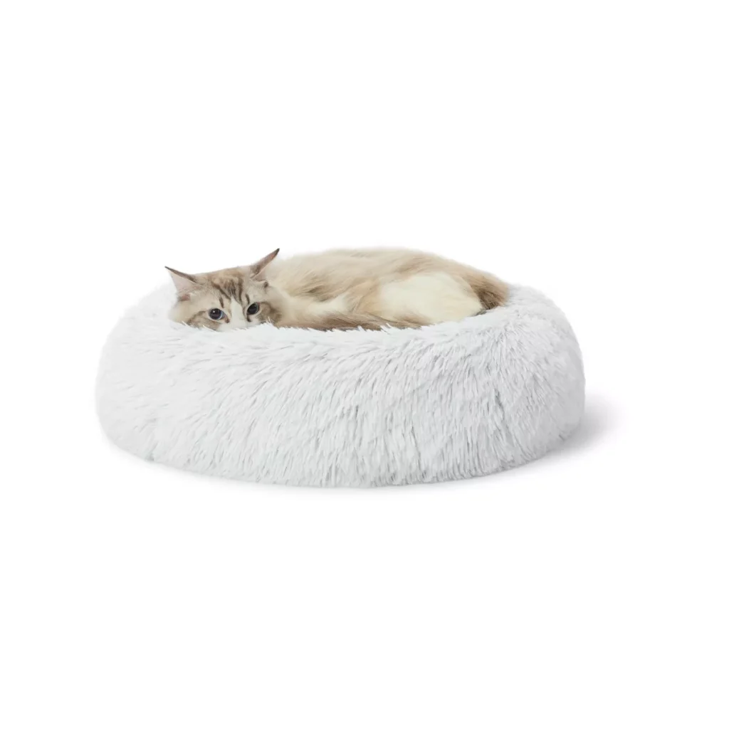 Whisker City Mohair Donut Cat Bed
