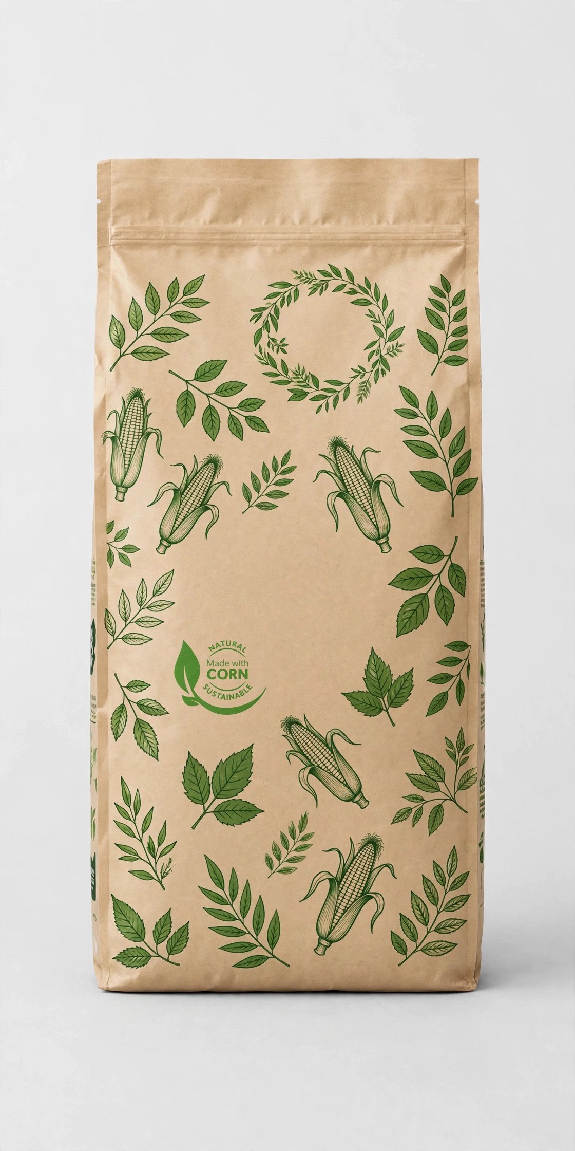World's Best Multi-Cat unscented clumping corn cat litter bag on a neutral studio background